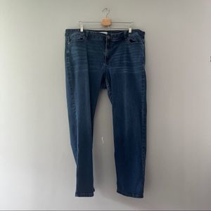 Lane Bryant Mid-Rise Straight Leg Jeans Medium Wash Flex Magic Waistband Size 22